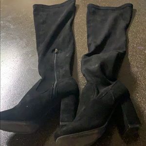 Carlos Santana, microsuede, over the knee 6.5